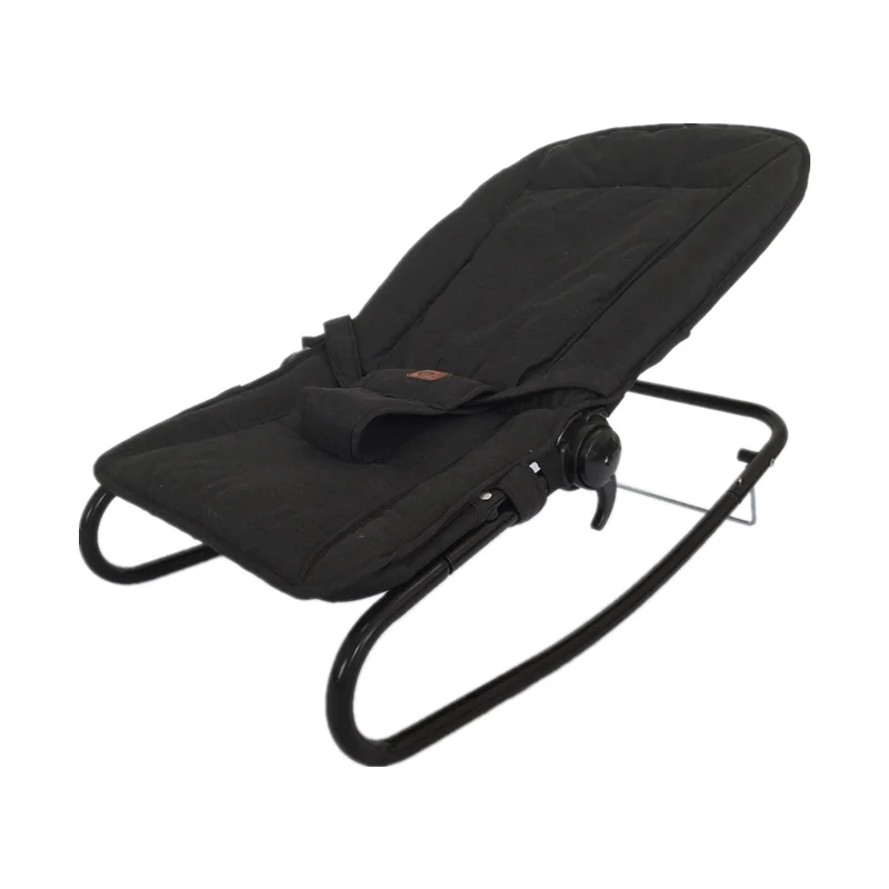 Newborn To Toddlers Wholesale High Quality Eco-friendly Black Soft Baby Bounce Chair