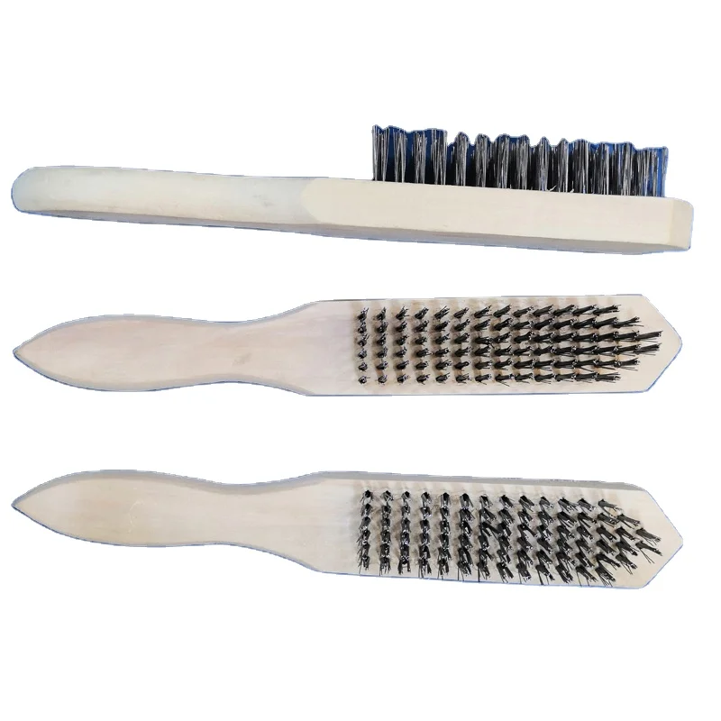 factory direct sell Wood Handle Wire Steel Brush