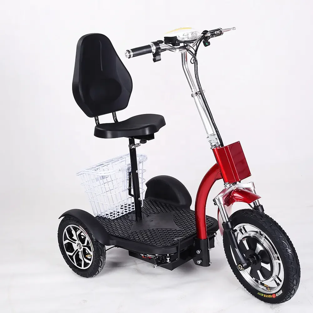 350W 36V Lead Acid Battery Zappy Three Wheel Electric Tricycle Mobility Scooter