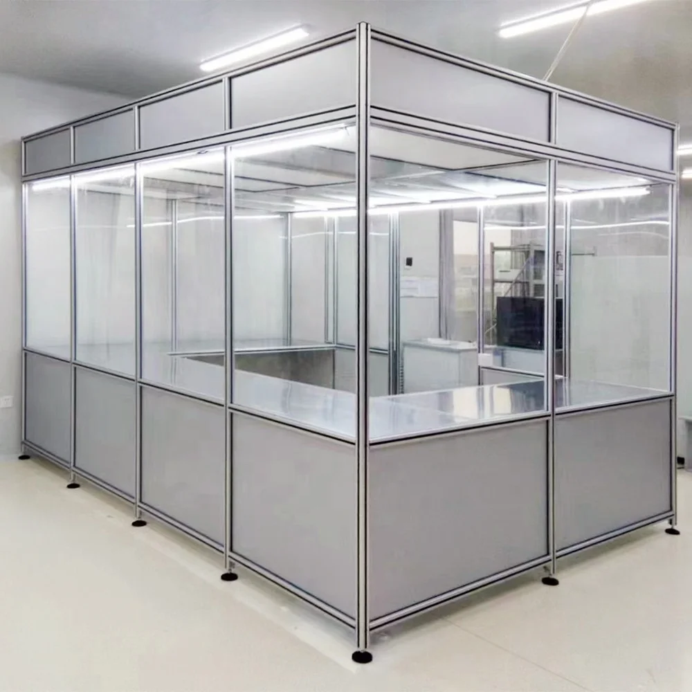 CE Laboratory Clean Room ISO GMP Modular Dust Free Clean Room modular PVC Wall Panel Clean Room Clean booth