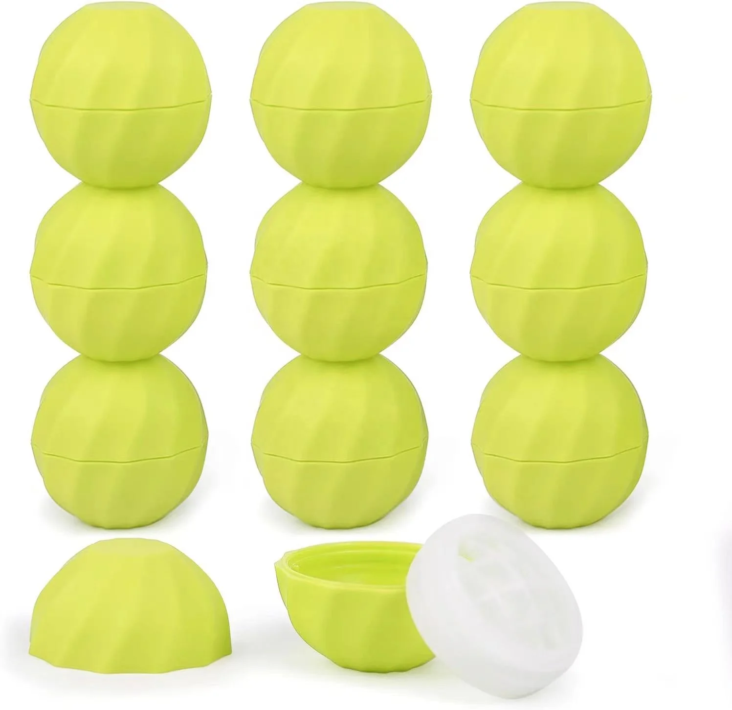 2024 new design DIY lip balm container ball cute lip balm container matte lip balm jar blue