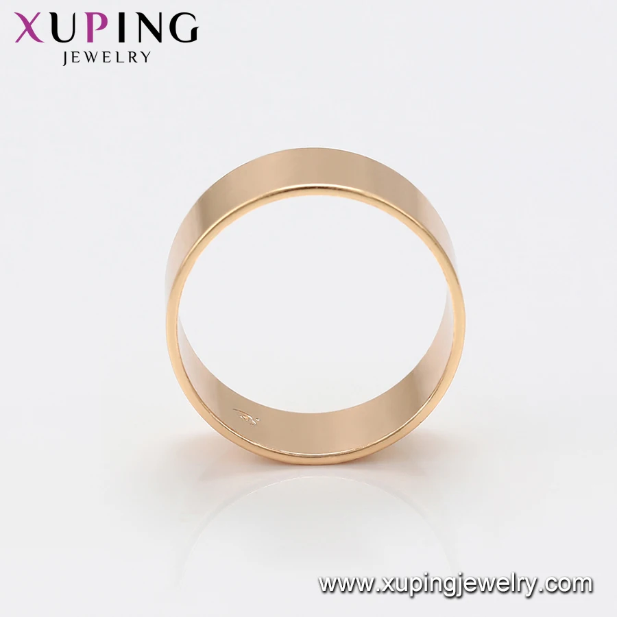 16293 xuping 2020 модное простое Золотое кольцо без камня 18 карат