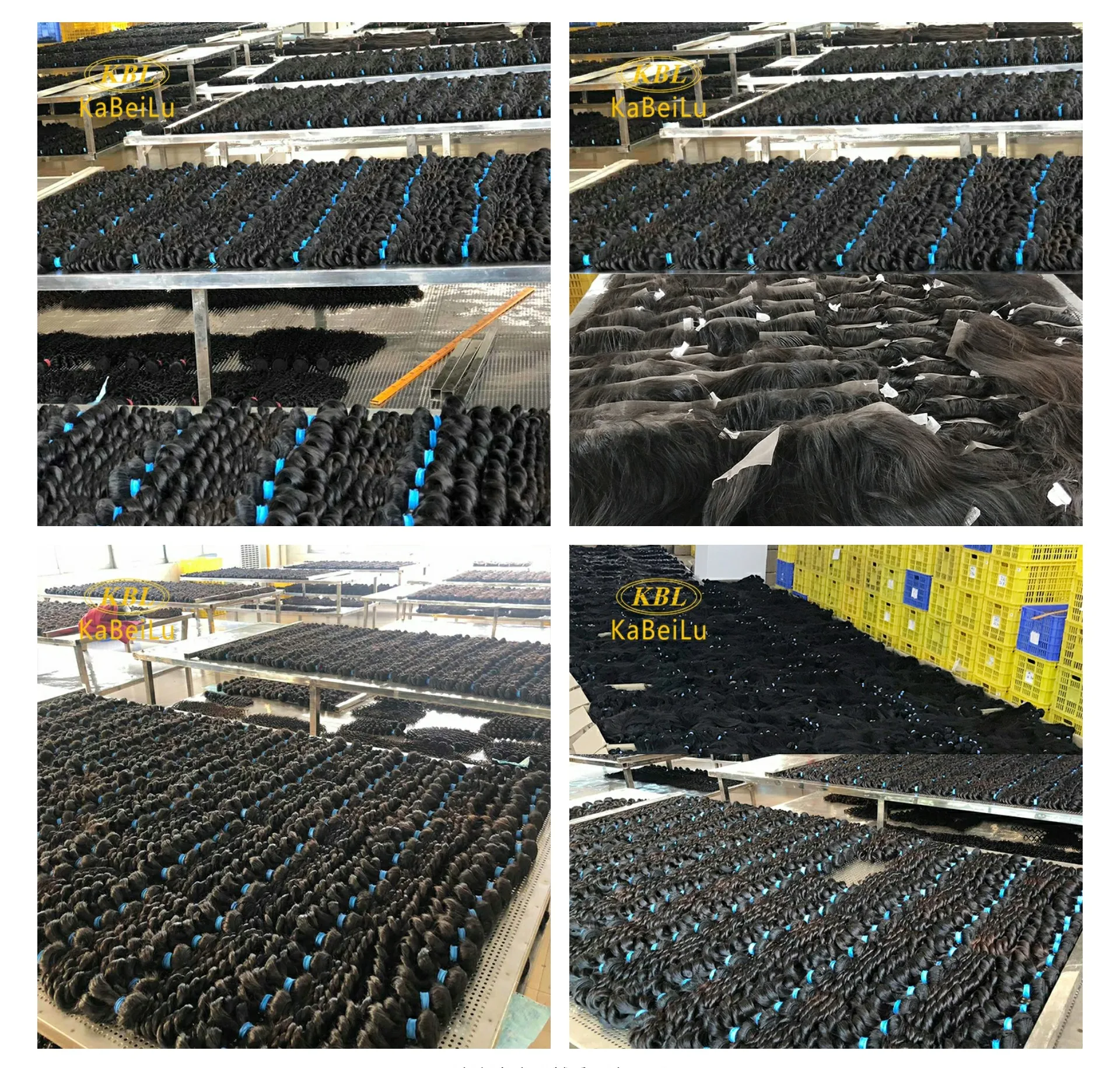 KBL 10inch to 50inch Good feedback Virgin cuticle alinged raw hair bundles , Brazilian  human hair bundles & hair extensions