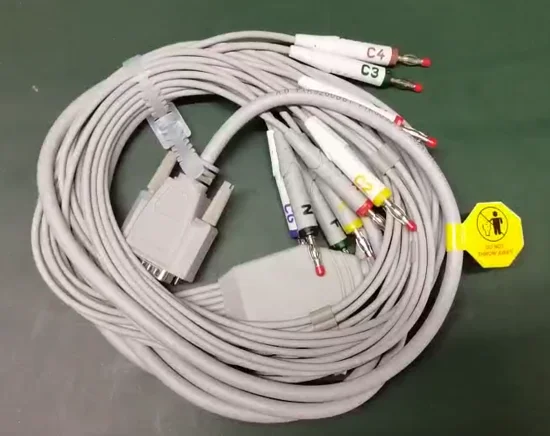 12 проводов ЭКГ машина кабель оснастки типа банан