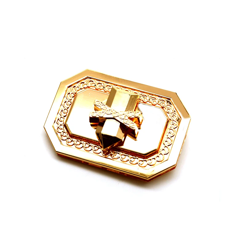 Turn Handbag Hardware Purse Fasteners Small Flip Jewelry Box Twist Lock For Bag