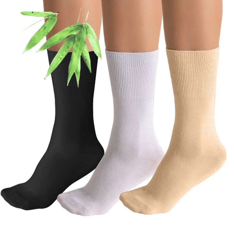 Unisex Comfortable Bamboo Diabetic Socks Custom Women Men Sport Bamboo Fiber Socks