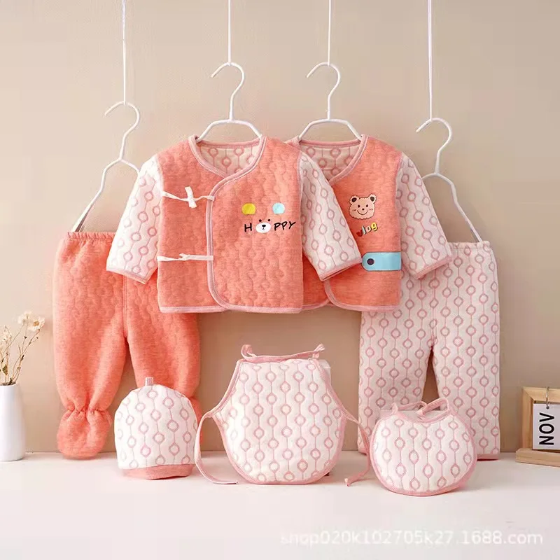 Sell well Baby Four Seasons Seven-piece Suit 0-12 Months newborn Suit Baby Gift Box Cotton Clothing Supplies