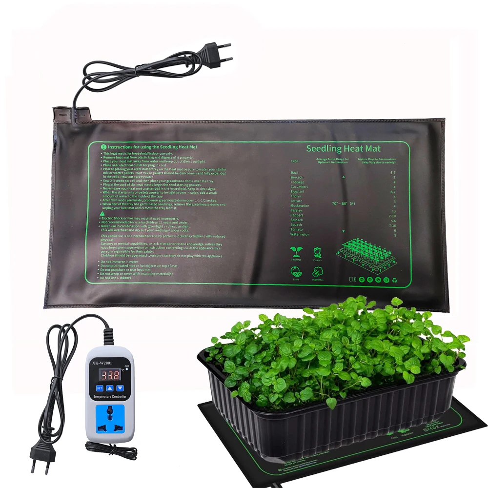 Plant Warm Hydroponic Seed Starting Heat Mat Greenhouse Seedling Heating Pad Seedling Heat Mat with Thermostat