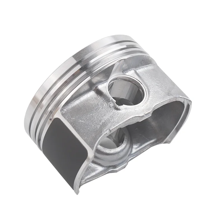 Custom forged practical flexible engine spare parts silver piston with piston rings 55574537 manufacturers