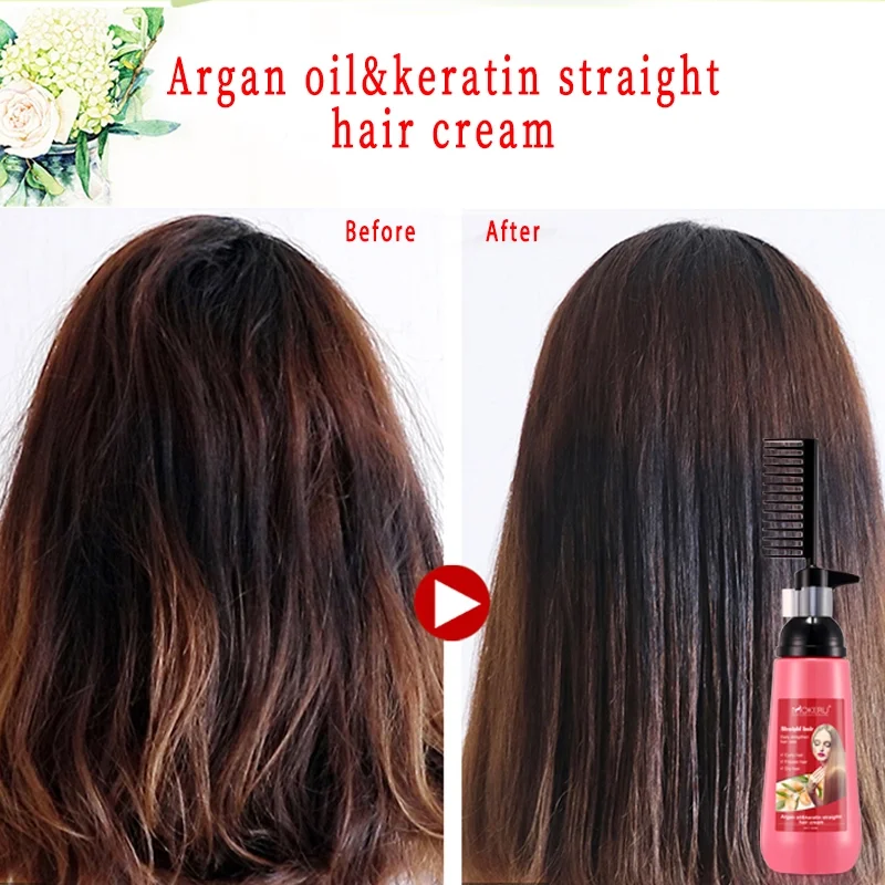 150ml Smooth Hair Straightening Nourish Straight Hair Cream Easy Using for Woman Natural Hair care Relaxer Cream Private label