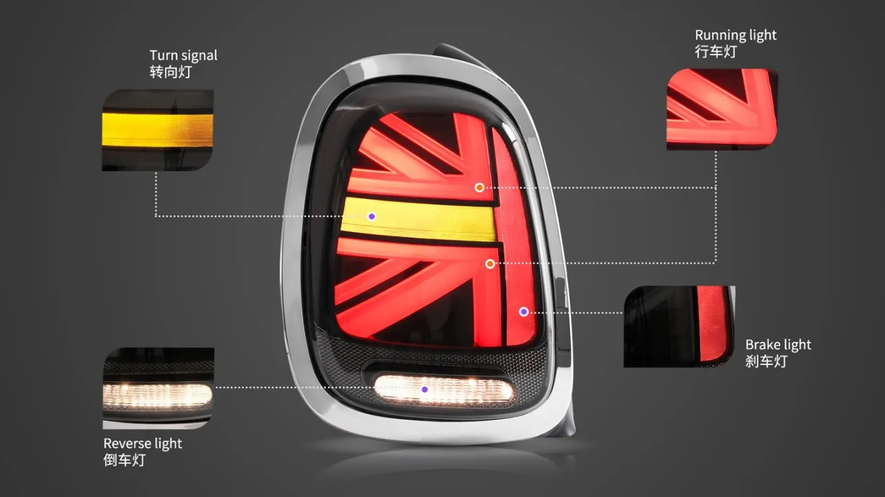 LED Taillights Factory Wholesales Tail Lamp Tail Light For BMW Mini Cooper 3th Gen F56 F55 F57 2014-UP