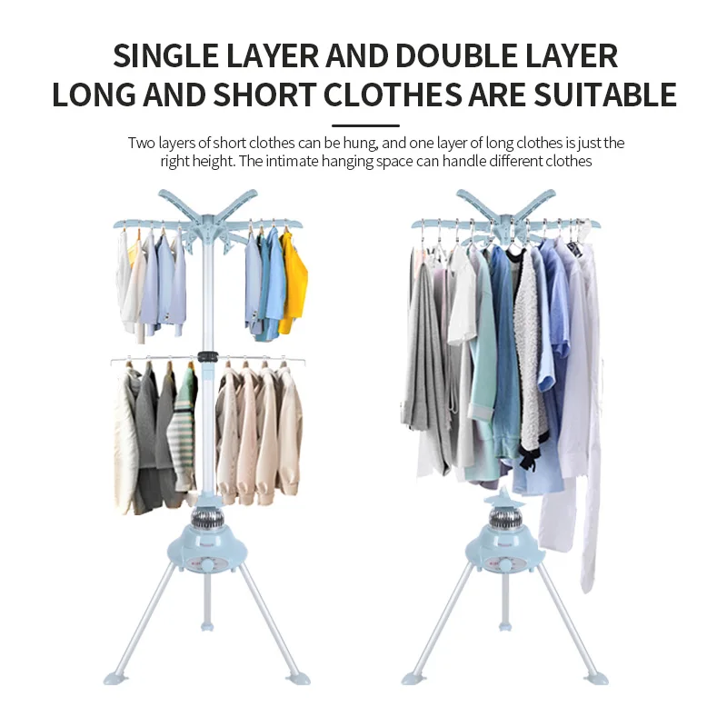 Source Factory circular convenient storage Convenient installation of double-layer clothes dryer apartment special clothes dryer