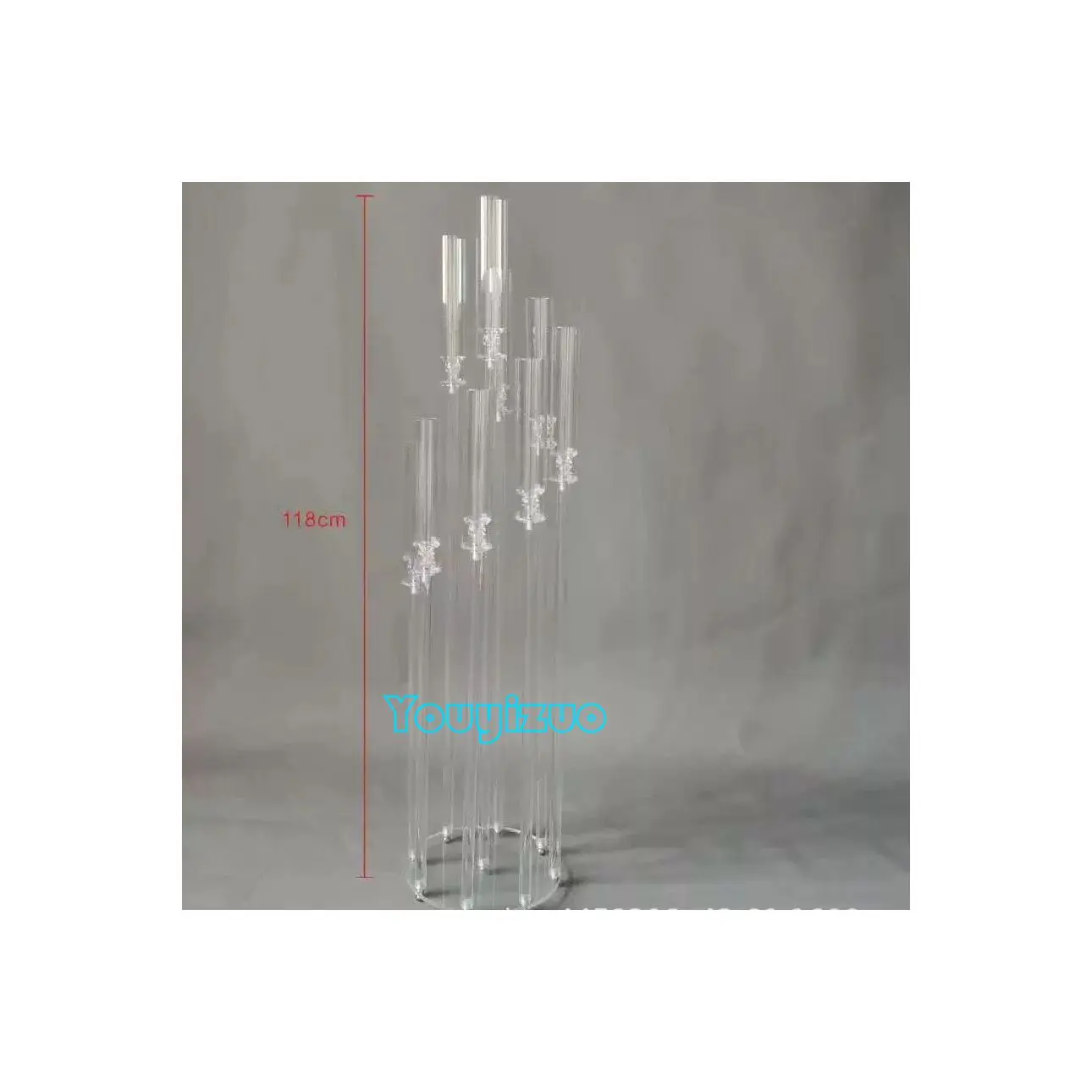 YOUYIZUO Acrylic Lead The Way Candle Holder Set Party Decorations Wedding crystal lanterns and candle jars Aisle Candle Holder