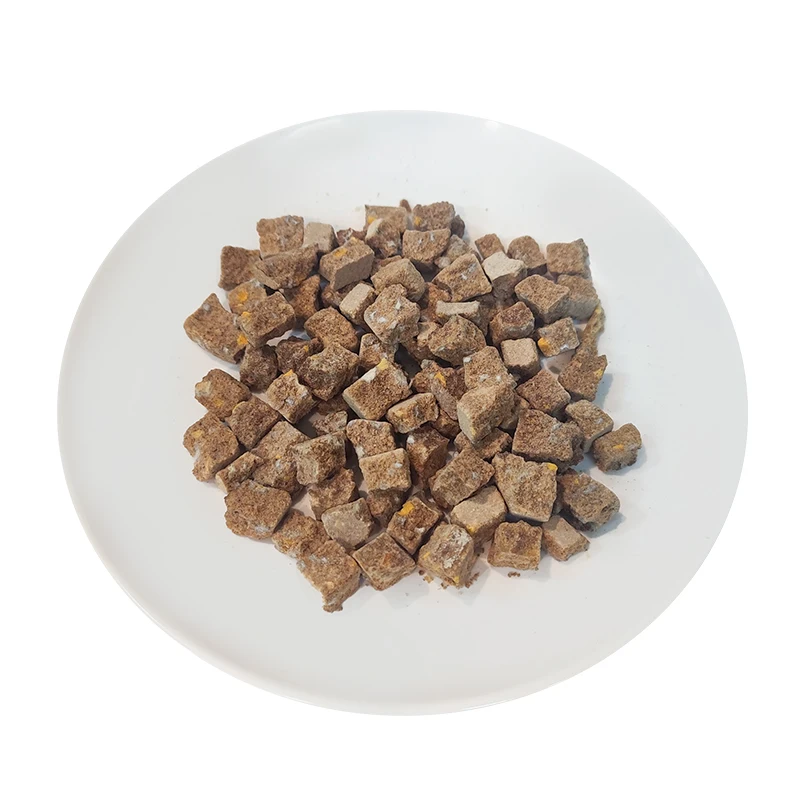 OEM Customized High Quality Freeze Dried Chicken Liver Cat Snack Healthy and Directly Factory Sold with Pumpkin Apple