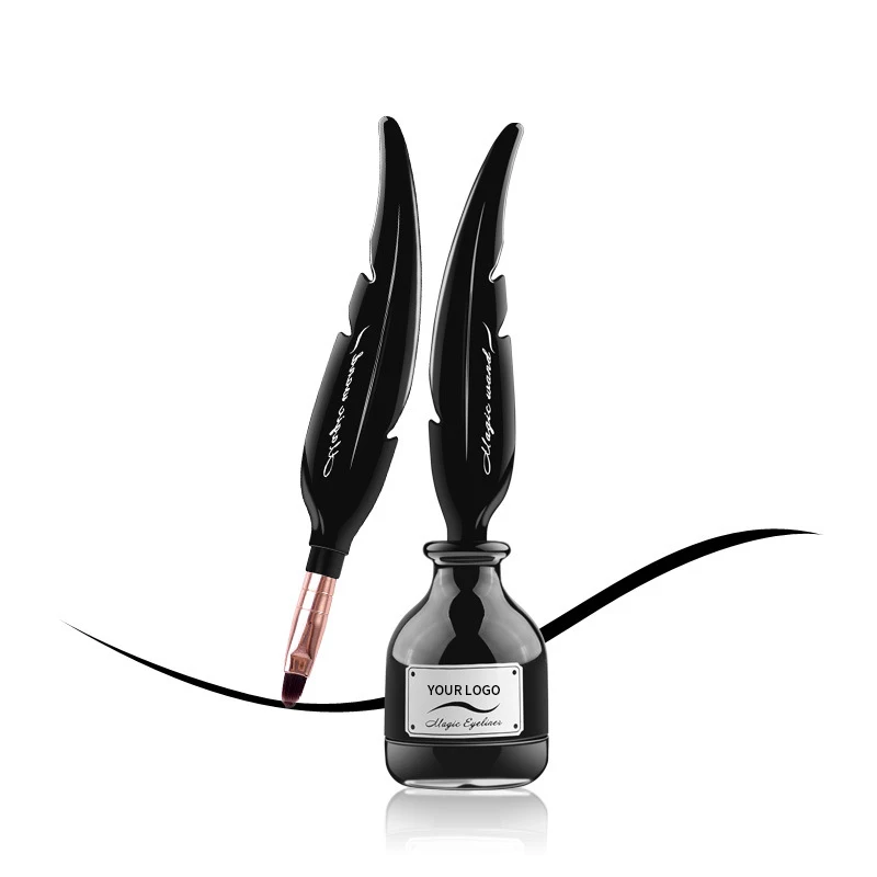 Black Waterproof Neon Eyeliner Air Cushion Magnetic Gel Ink Bottle Long Lasting Eyes Makeup Beauty With Brush Eye Liner Cream