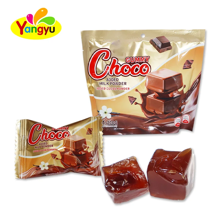 YangYu Wholesale Chocolate Soft Candy Gummy Choco With Cocoa Powder