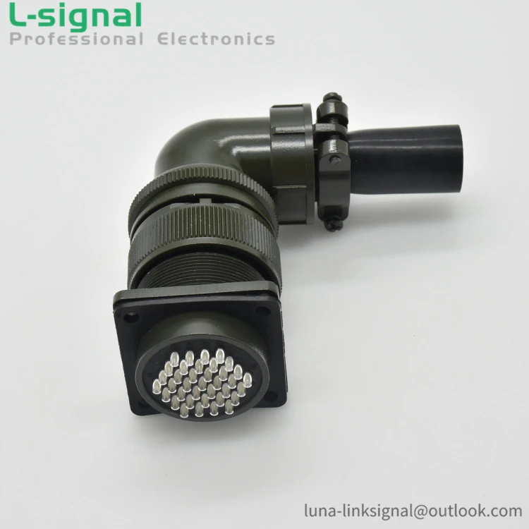 MS3108A-28-21P 37 Way Cable Mount Circular Connector Receptacle Connector