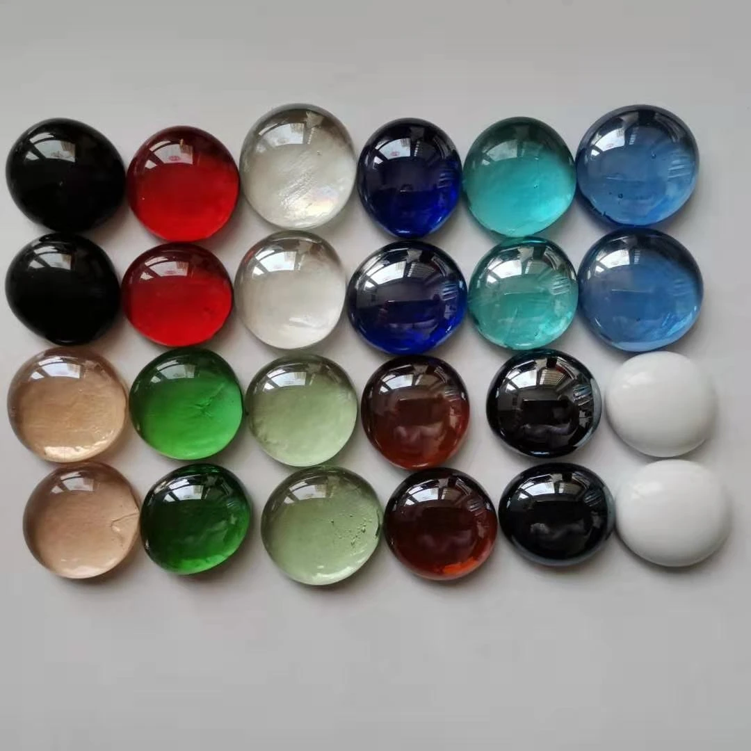 Плоские стеклянные бусины стеклянная галька драгоценные камни используемые для художественных проектов и садовых украшений