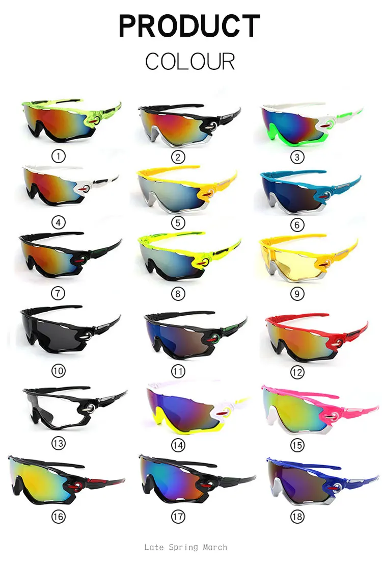 Cycling Eyewear Man Sport Sunglasses Riding Bike Sun glasses Driving  Hiking  Anti-ultraviolet Outdoor
