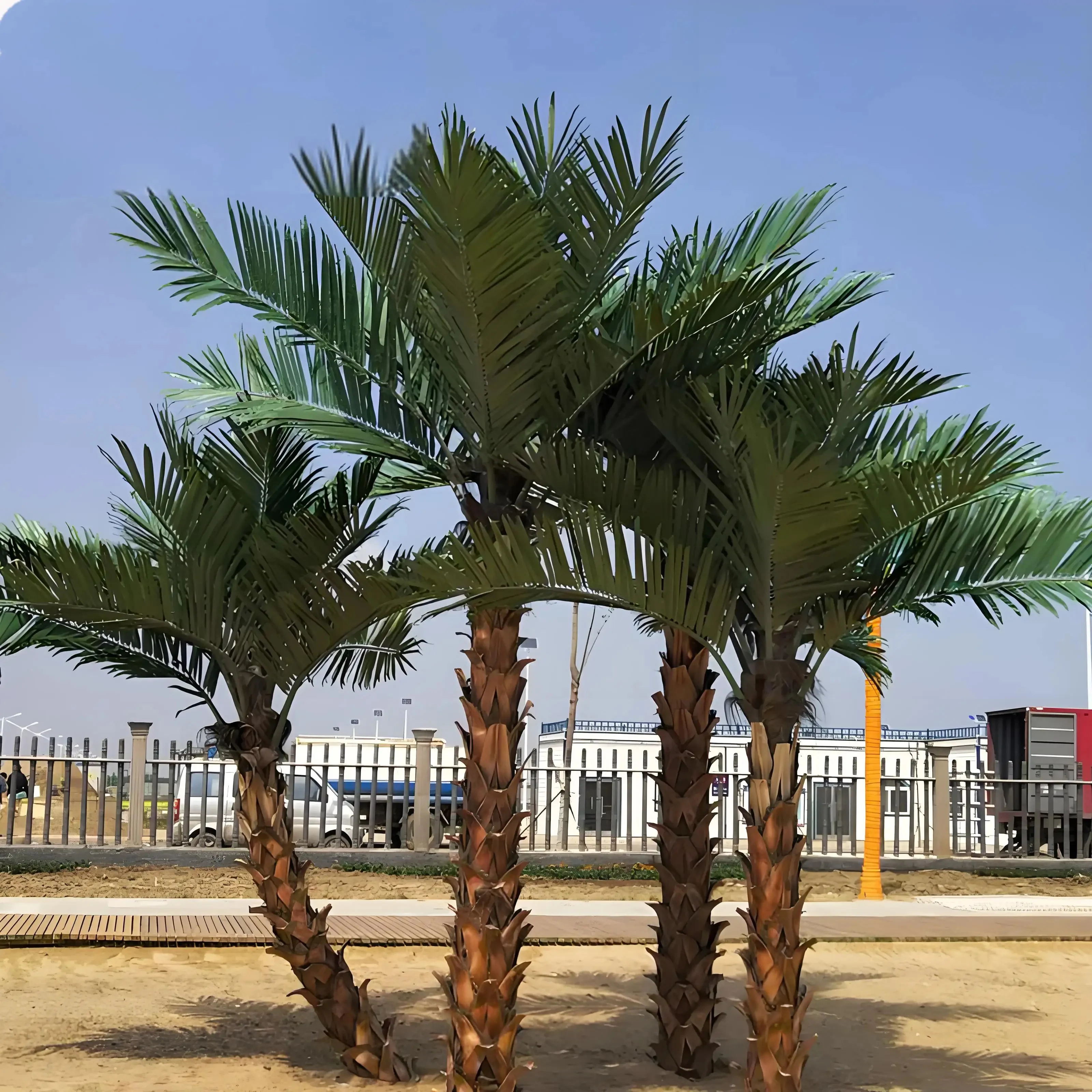 artificial plant fake palm trees simulation Coconut tree large artificial tree for Outdoor Office Restaurants Living Room Hotels