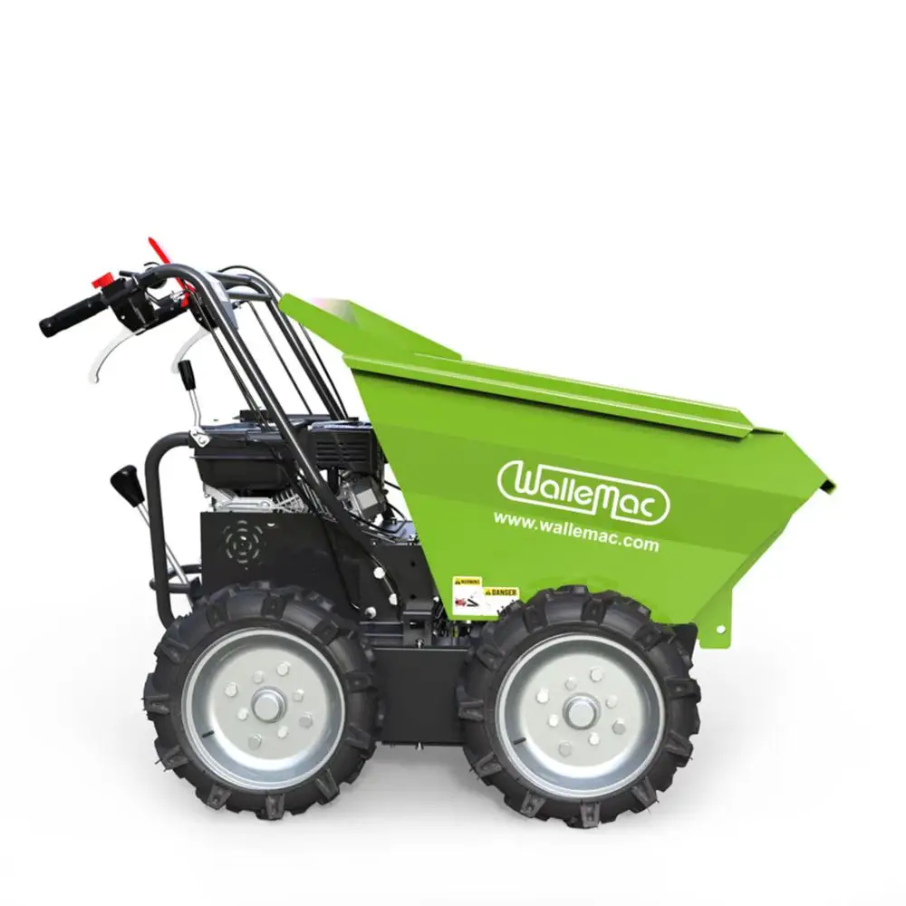 Gosline power 300Kg Gasoline Engine mini track dumper wheel barrow  Rubber dump Tracks Barrow