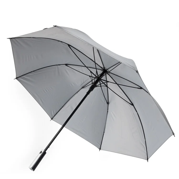 Cheap Price Metal Frame Promotional Large Size 27 inch Blue Color Auto Opening Straight Handle Simple Design Golf Rain Umbrella