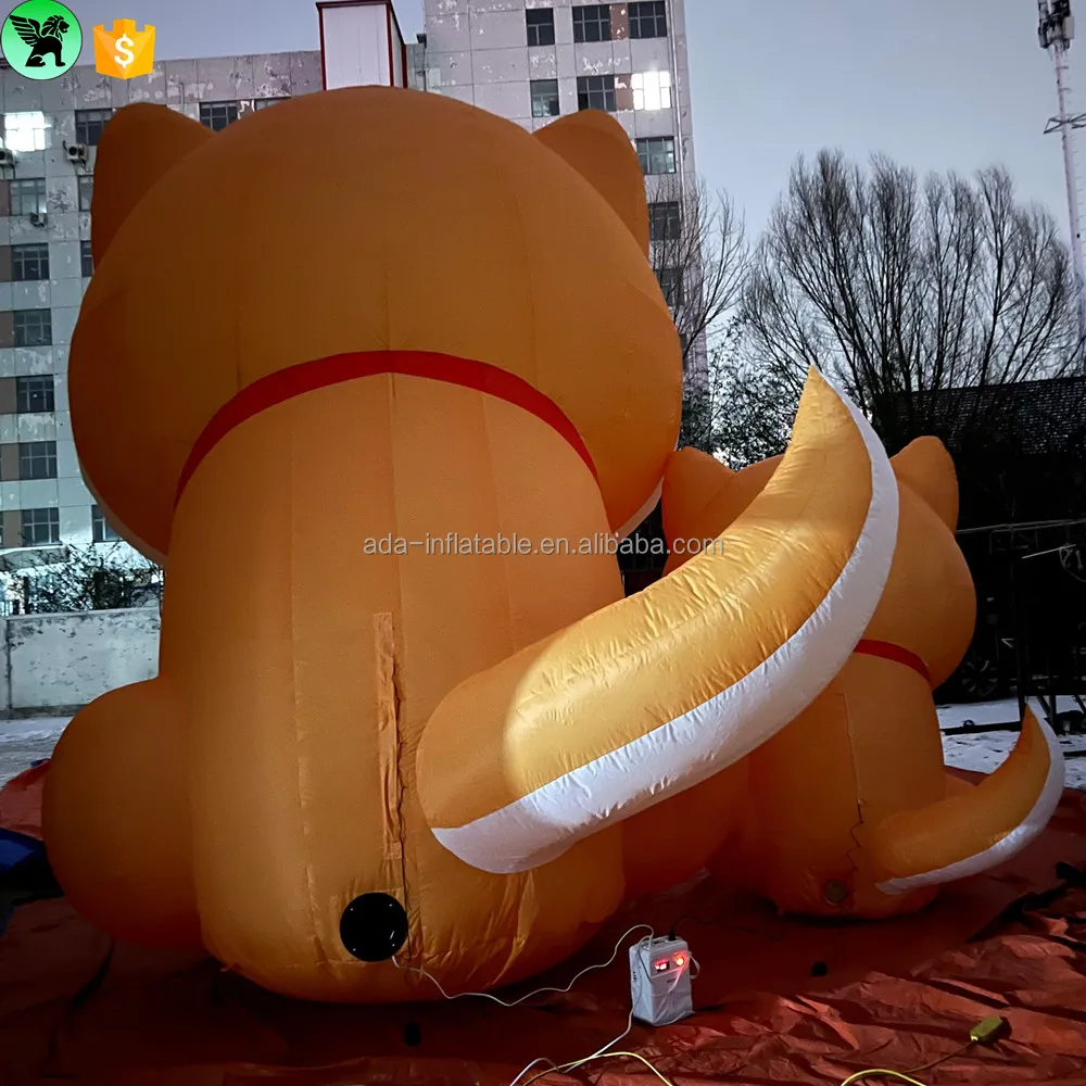 9m Festival Advertising Giant Inflatable Husky Customized Promotional Cartoon Inflatable Dog For Sale Decor A9619