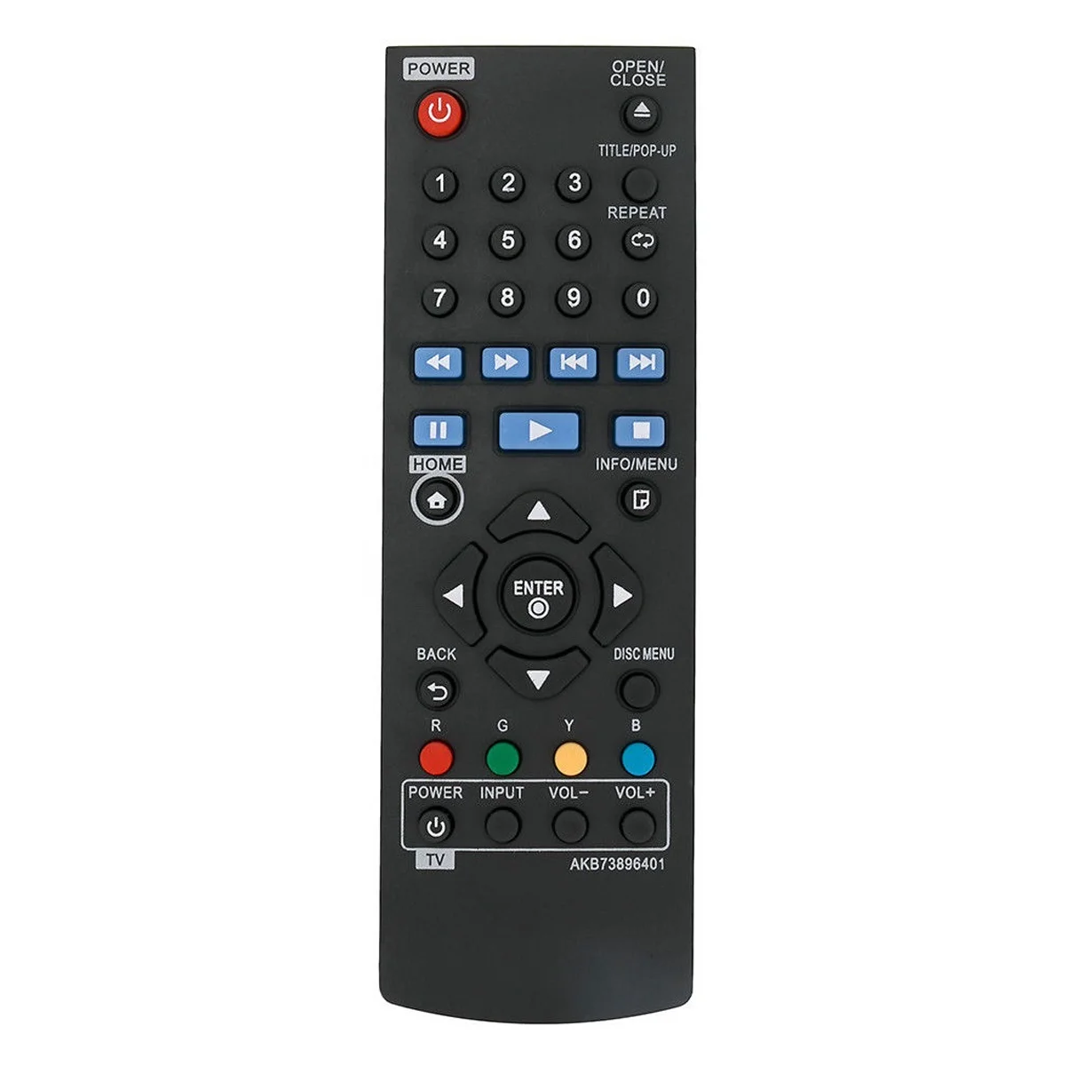 AKB73896401 Remote Control Use For LG Blu-ray Disc DVD Player BP340 BP135 BP335W X6HB