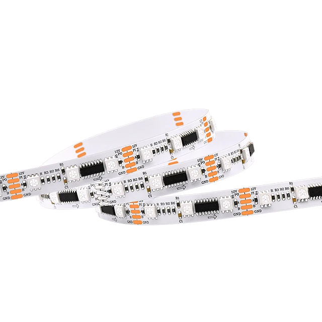 Dc12v Smart 5 In 1 Multi Color Smd 5050 Rgb+cct Optional Dmx512 Control Flexible Led Strip
