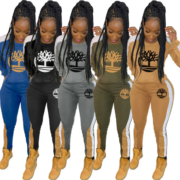 
2021 Women Sweatsuit Set Multicolor Printing Two Piece Leisure Sports Suit Women Tracksuit Set 2 Piece 