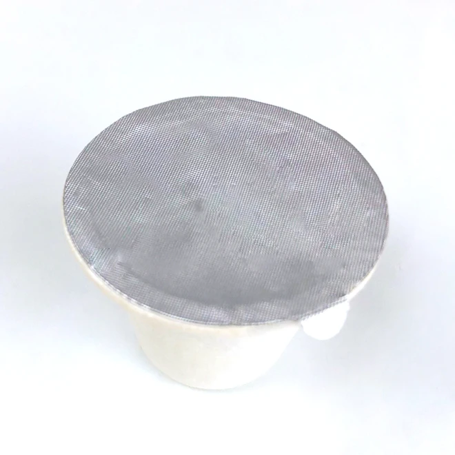 China Manufacturer Empty Aluminium Foil Coffee Capsule With Lid Empy Capsules With Sticker