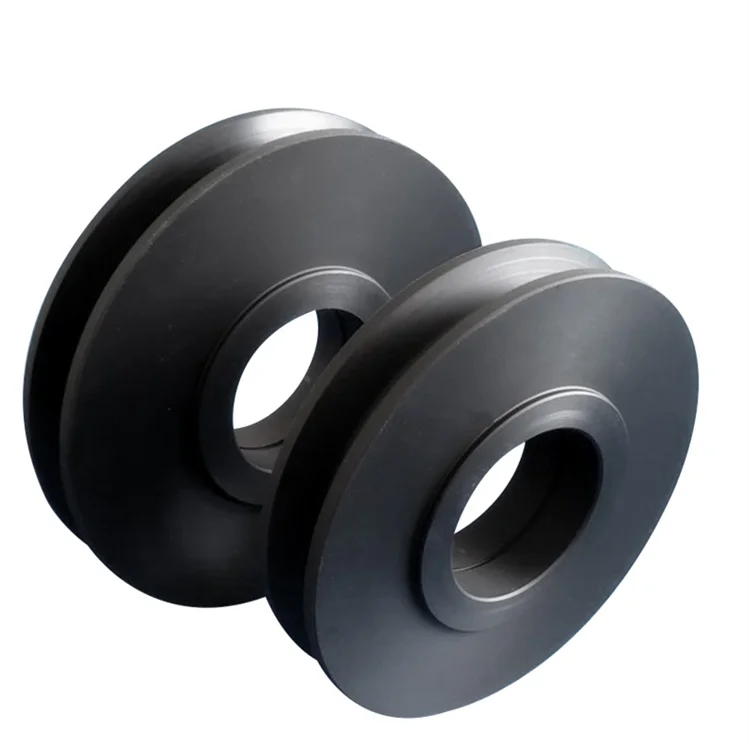 Tower crane pulley U-shaped bearing nylon wheel plastic walking Wire rope pulley sheaves