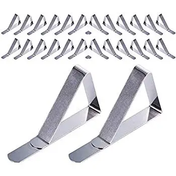 Регулируемый держатель из нержавеющей стали с большим отверстием под заказ, зажим для скатерти для вечеринки и пикника