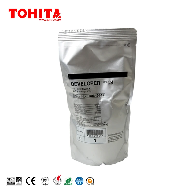 Порошок проявителя TYPE24 B0649640 для Ricoh Aficio 1060 1075 2051 2060 2075 МП 5500 6000 7000 8000 9000 разработки порошка TOHITA