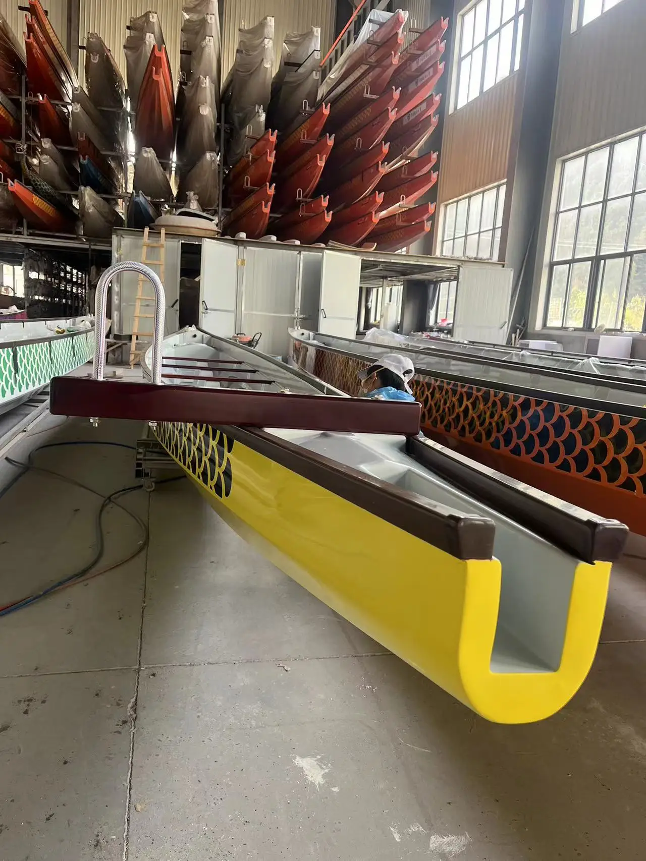 IDBF-912 Small Fiberglass Dragon Boat Peisheng Brand