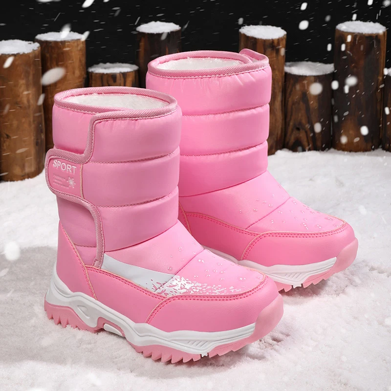
2020 New Product Kids Fashion Sneakers High Quality Boys High Top Winter Girls Boots Snow Boots 
