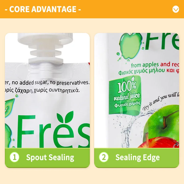 Custom Printing Logo 100ml 200ml 250ml 350ml 500ml Korean Stand-up Drink Bags Aluminum Foil Plastic Juice Milk Packaging Pouch