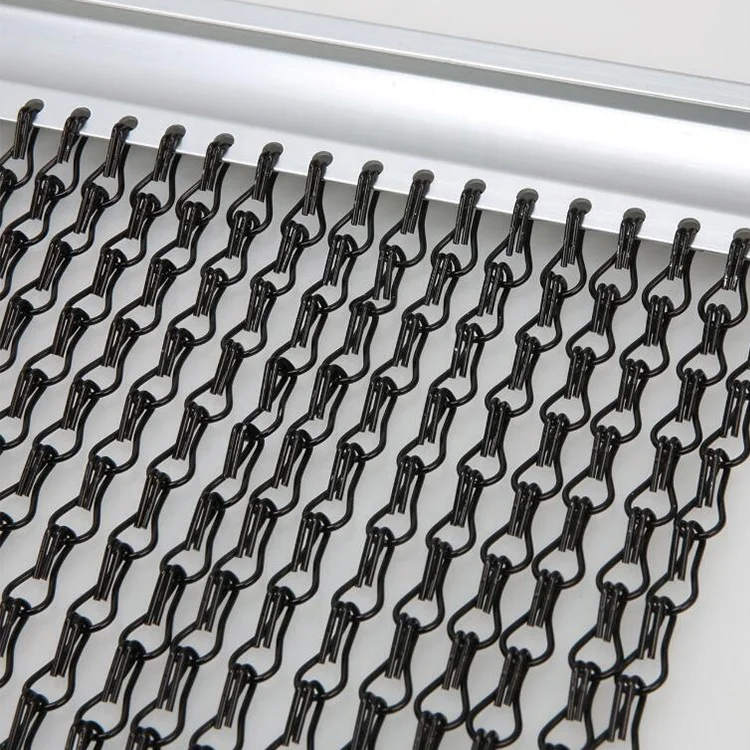 Декоративные занавески «сделай сам» из алюминия с золотистой цепочкой