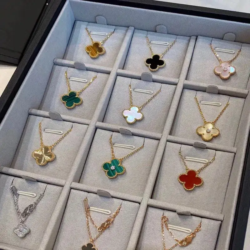 Оптовая продажа известных люксовых брендов 18K золотые серьги ожерелье браслет