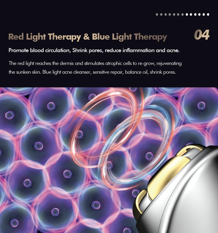 2023 Ems Rf Lifting Multifunction Microcurrent Facial Toning High Radio Frequency Home Use Beauty Device