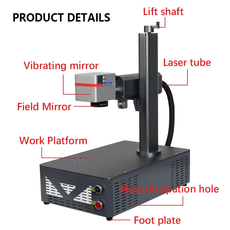 Factory Best Easy to Handle Mini Desktop 20W 30W 50w Fiber Laser Marking Machine