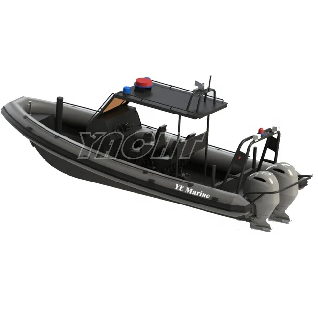 Немецкий патруль 25ft DLRIB760 двойной Алюминиевый жесткий корпус ПВХ/гипалон надувные лодки