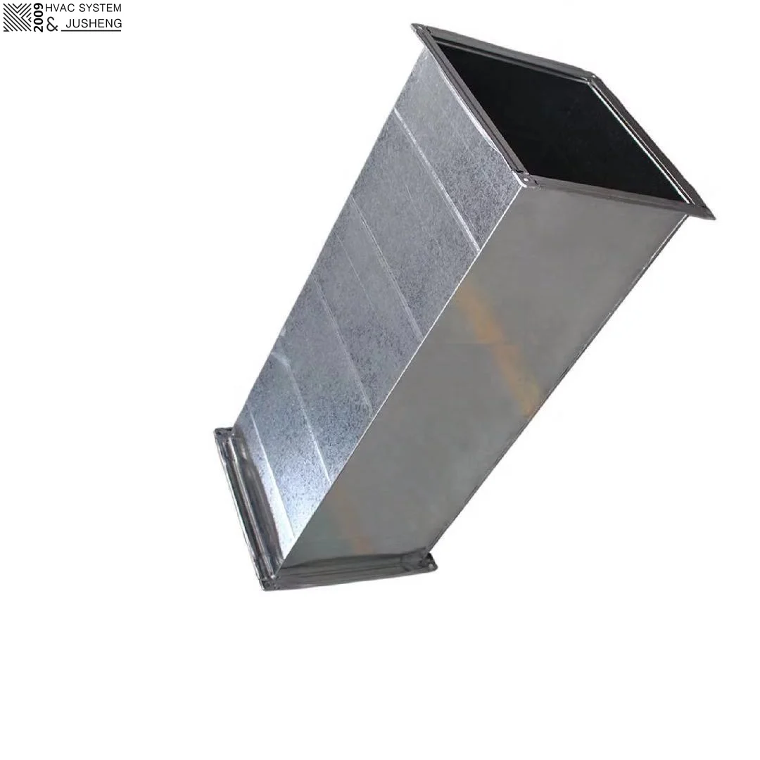 Galvanized Square Air Duct And Spiral Duct Used for Exhaust Air and Smoke