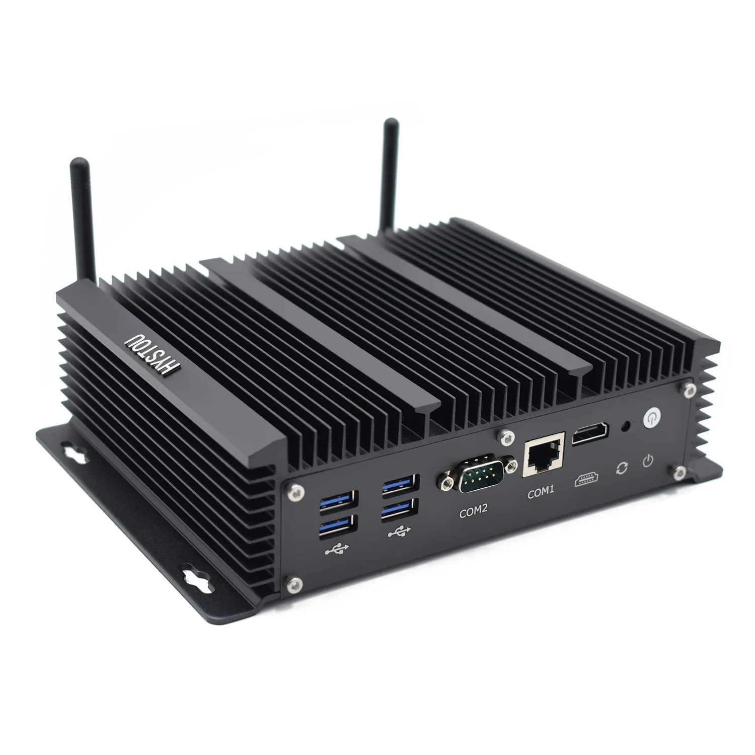Hystou безвентиляторный Ядро I5 8260U маленький компьютер 6 I210 гигабит RJ45 Lan HD Win 10 Mini PC