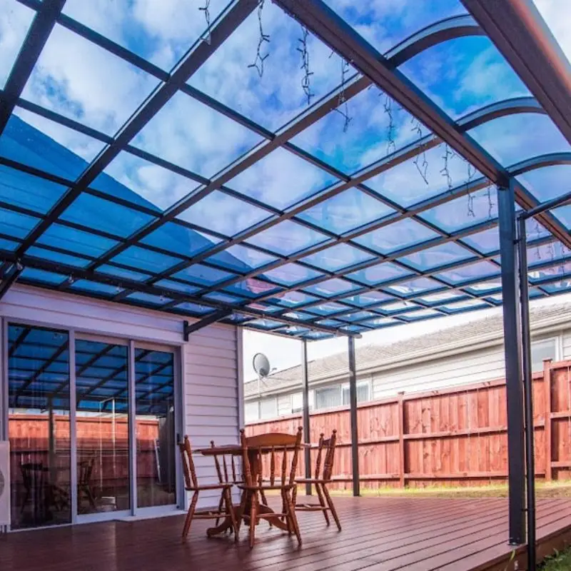 Garden Pergola Waterproof Polycarbonate Awning Canopy Outdoor Shade Aluminum Awnings