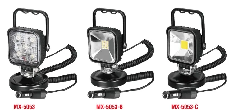 15W Led Flood Work Light, Magnetic Base Search Light For Hummer Boat Truck