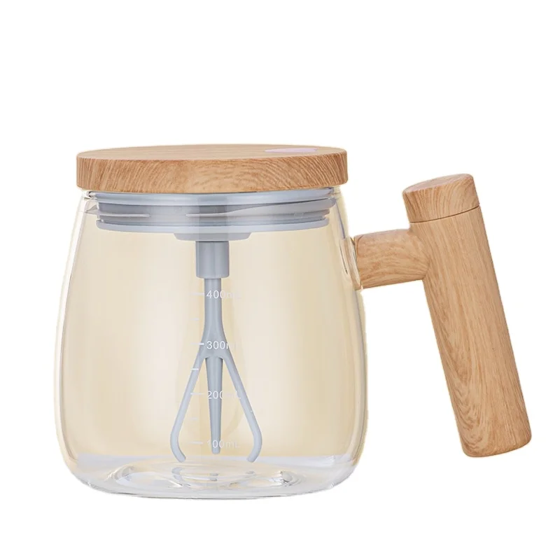 400 мл батарея версия полностью автоматическая смесительная чашка высокая красота электрическая кофейная Кленовая крышка ручка