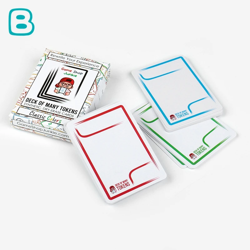 Custom Manufacturer Card Game Playing Poker Cards Plastic PVC Waterproof Durable Custom Printing For Adult with Box