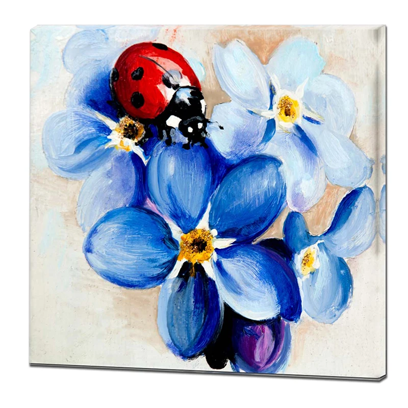 Wall Art Bathroom Watercolor Floral Wall Decor Bedroom Decor Small Framed Artwork Oil 50% Hand Painting Prints Canvas Wall Art