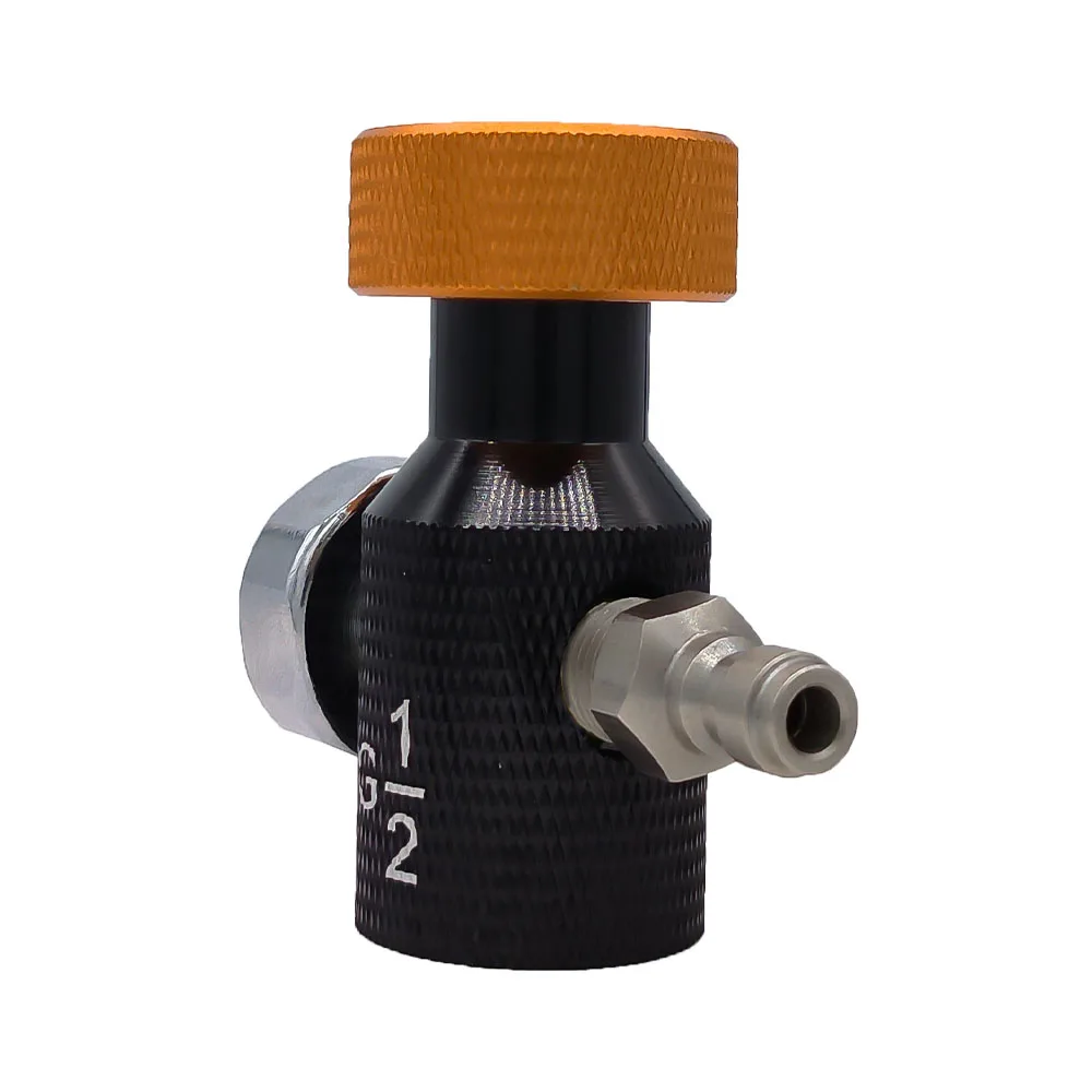 2024 Easy Screw Paintball On/ Off CO2 HPA Fill Adapter G1/2-14 with Double 1/8 NPT